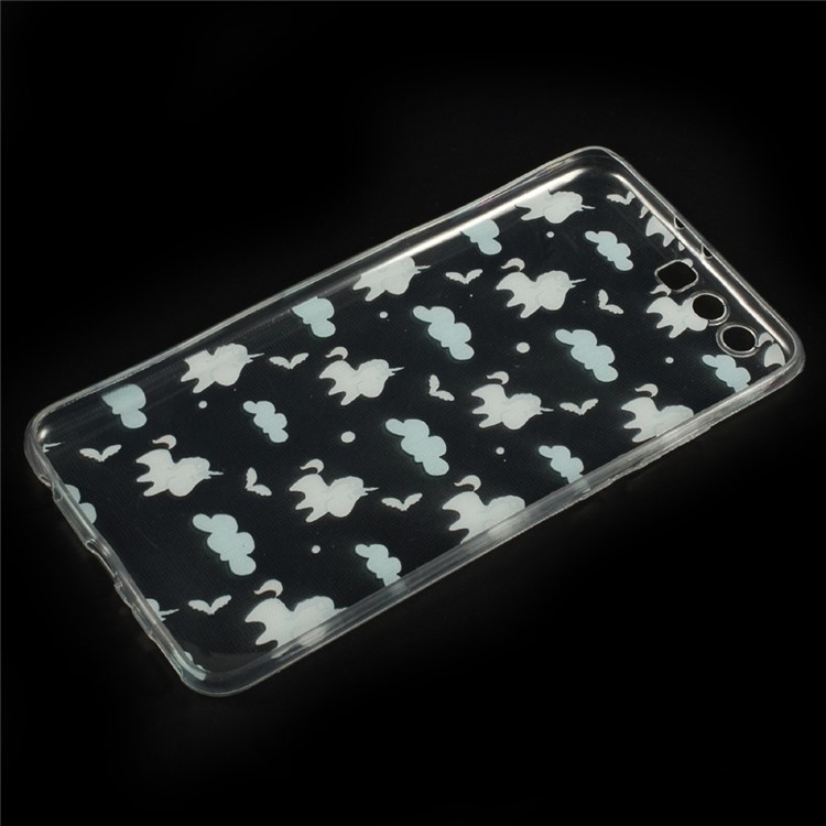Ultra Thin Pattern Printing TPU Phone Cover for Huawei P10 Plus - Unicorns-6