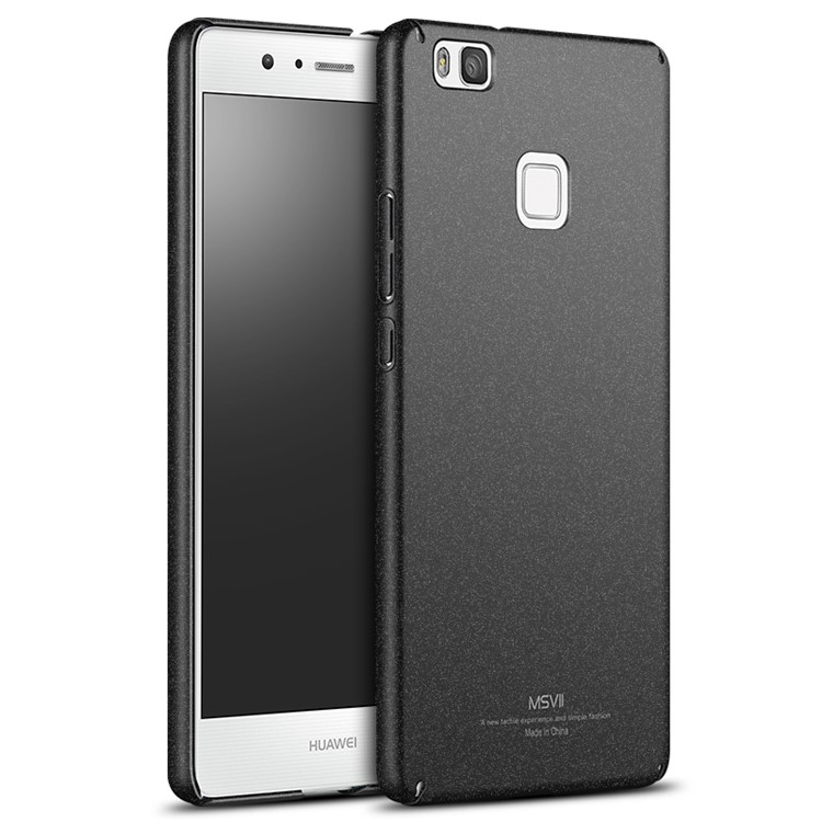 MSVII for Huawei P9 Lite / G9 Lite Ultra-thin Matte Anti-shock Plastic Phone Case - Black-1
