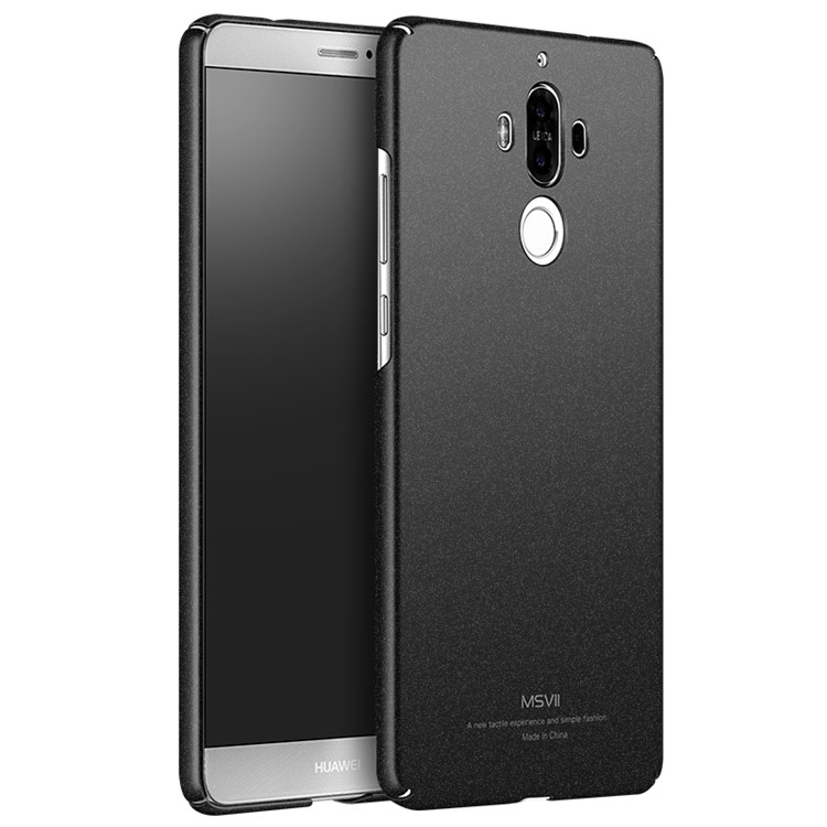 MSVII Ultra-thin Matte Anti-shock Plastic Phone Case for Huawei Mate 9 - Black-1