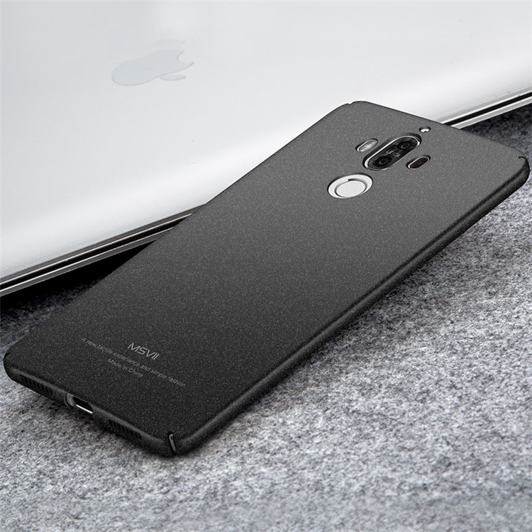 MSVII Ultra-thin Matte Anti-shock Plastic Phone Case for Huawei Mate 9 - Black-3