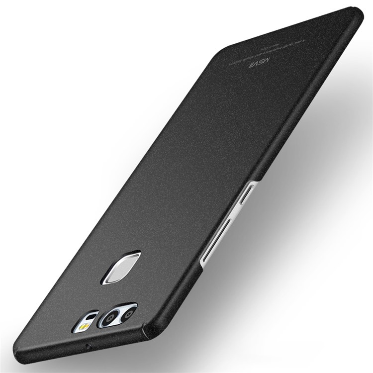 MSVII Ultra-thin Matte Anti-fingerprint Plastic Cover for Huawei P9 - Black-2