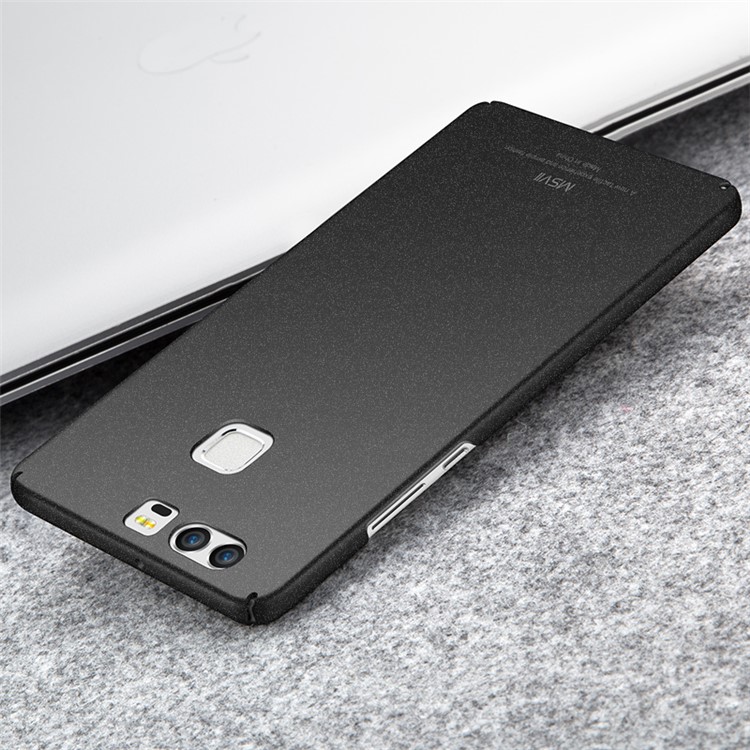 MSVII Ultra-thin Matte Anti-fingerprint Plastic Cover for Huawei P9 - Black-3