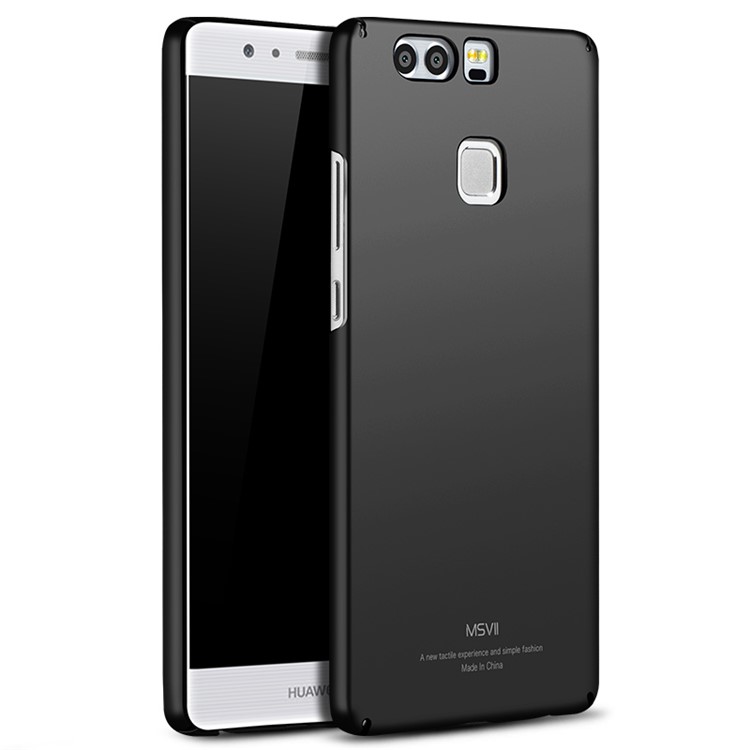 MSVII Anti-slip Hard Plastic Protective Case for Huawei P9 - Black-1