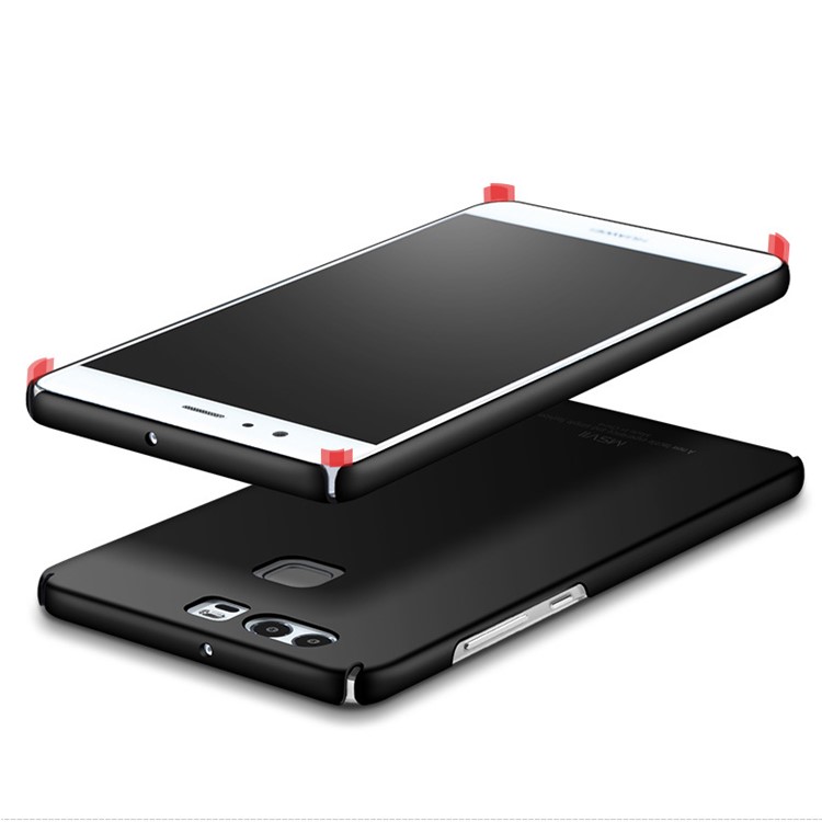 MSVII Anti-slip Hard Plastic Protective Case for Huawei P9 - Black-6
