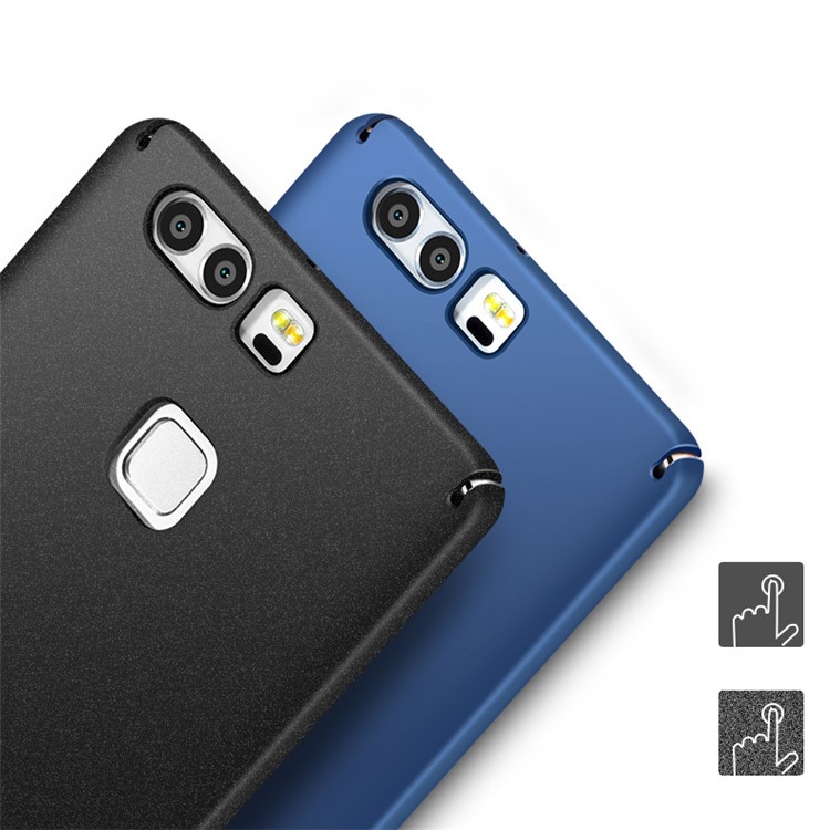 MSVII Anti-slip Hard Plastic Protective Case for Huawei P9 - Black-7