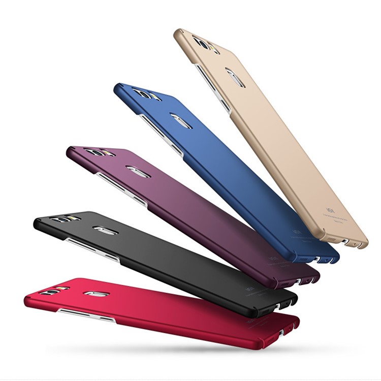 MSVII Anti-slip Hard Plastic Protective Case for Huawei P9 - Black-8