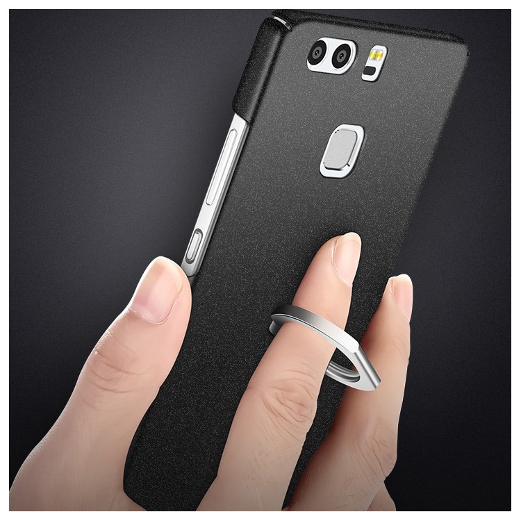 MSVII Ultra-thin Drop-Proof Plastic Mobile Casing With Ring for Huawei P9 - Purple-4
