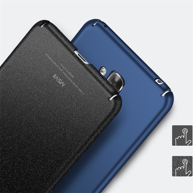 MSVII Ultra-thin Matte Plastic Phone Case for Huawei Honor 5c/GT3/Honor 7 Lite - Black-3