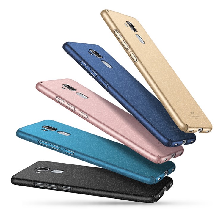 MSVII Ultra-thin Matte Plastic Phone Case for Huawei Honor 5c/GT3/Honor 7 Lite - Black-6