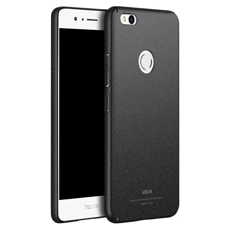 For Huawei P8 Lite (2017) / Honor 8 Lite MSVII Ultra-thin Frosted Hard Plastic Mobile Phone Case - Black-1