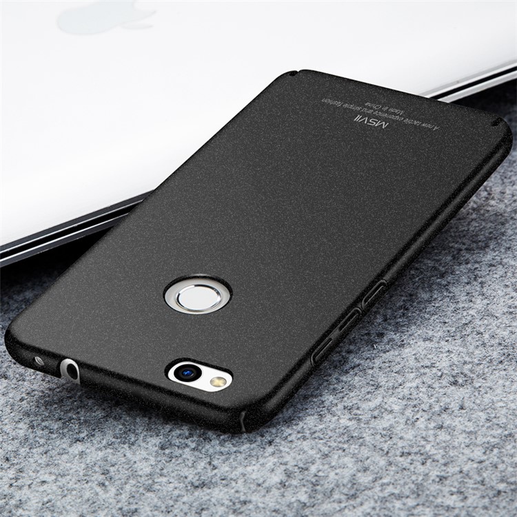 For Huawei P8 Lite (2017) / Honor 8 Lite MSVII Ultra-thin Frosted Hard Plastic Mobile Phone Case - Black-3