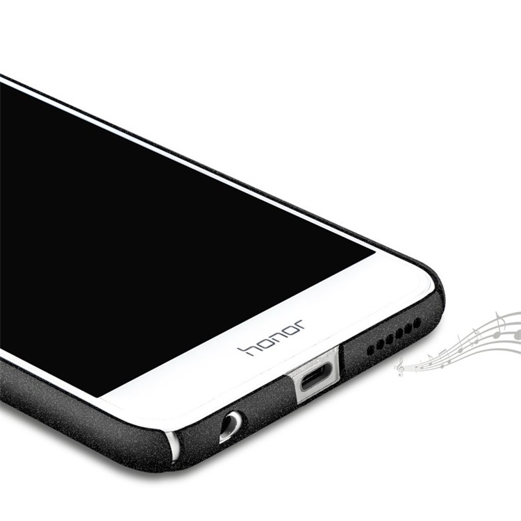 For Huawei P8 Lite (2017) / Honor 8 Lite MSVII Ultra-thin Frosted Hard Plastic Mobile Phone Case - Black-4
