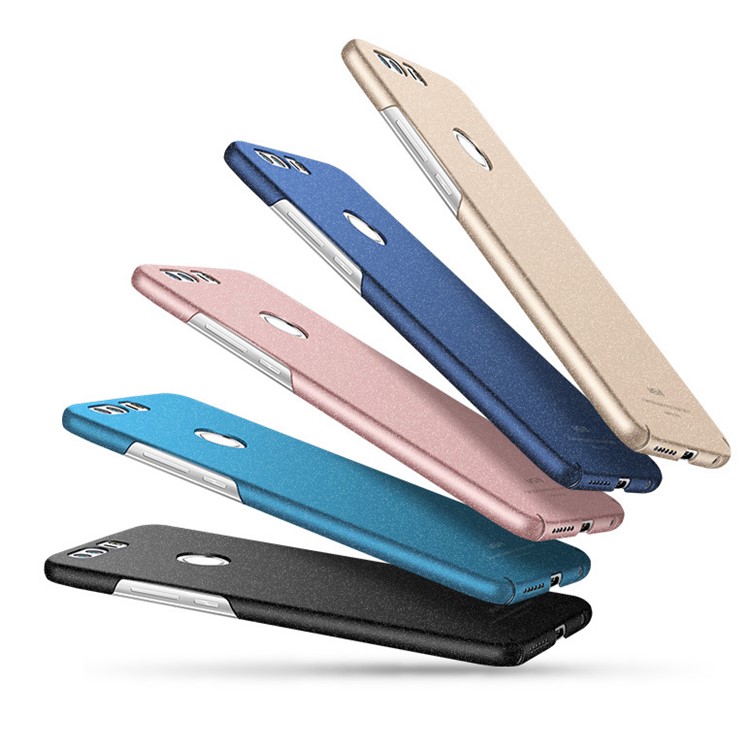 For Huawei P8 Lite (2017) / Honor 8 Lite MSVII Ultra-thin Frosted Hard Plastic Mobile Phone Case - Black-5