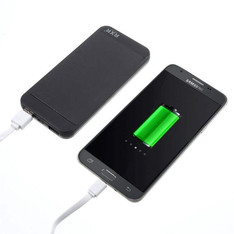 RXR RX-I7 12000mAh Dual USB Mobile Power Bank for Phones and Tablets - Black-1