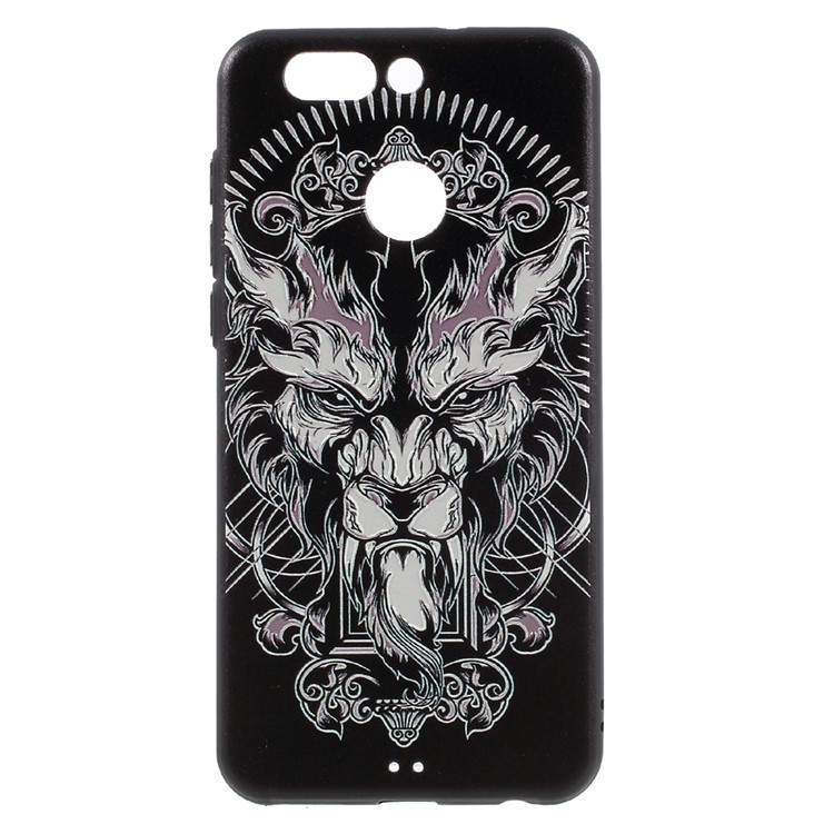 TPU Embossment Printing Pattern Phone Accessories Case for Huawei Nova 2 Plus - Dragons-1