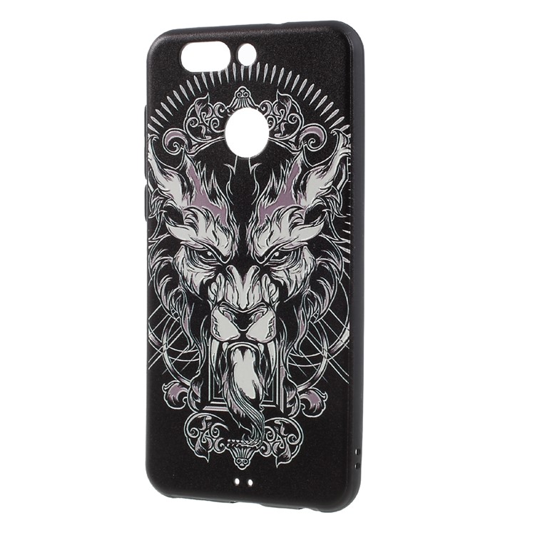 TPU Embossment Printing Pattern Phone Accessories Case for Huawei Nova 2 Plus - Dragons-2