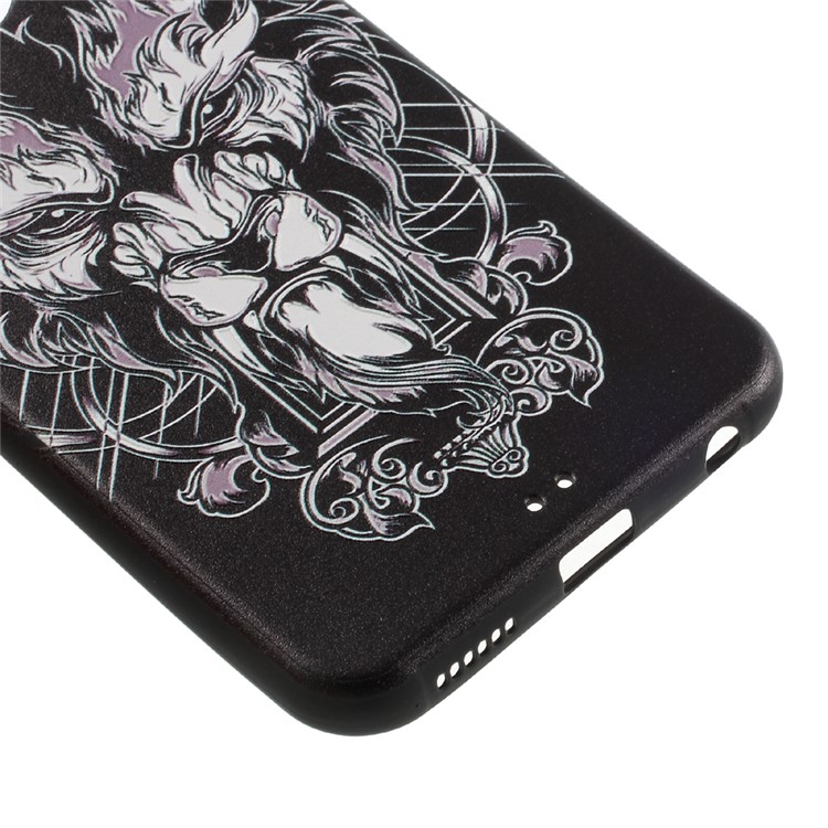 TPU Embossment Printing Pattern Phone Accessories Case for Huawei Nova 2 Plus - Dragons-5