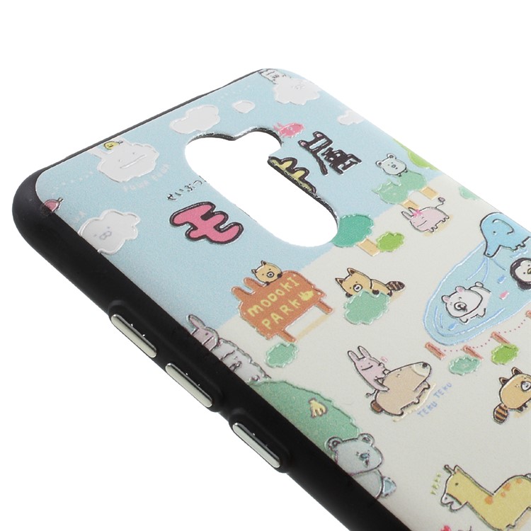 Soft Embossed Pattern Printing TPU Protective Case for Huawei Enjoy 7 Plus - Animals-4
