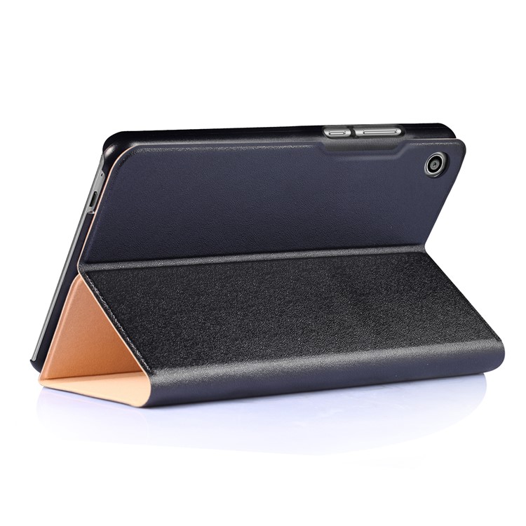 Sand-like Texture Stand Protective Leather Cover for Huawei MediaPad T3 8.0 - Black-5