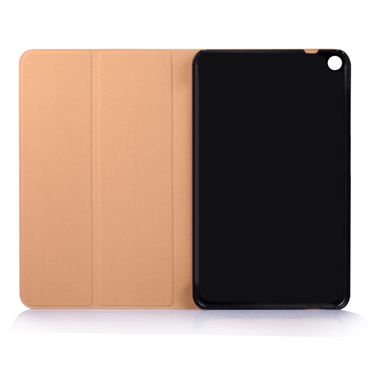 Sand-like Texture Stand Protective Leather Cover for Huawei MediaPad T3 8.0 - Black-9