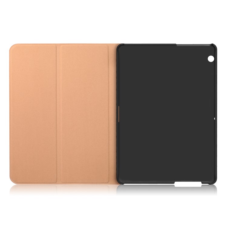 Sand-like Texture Stand Protective Leather Cover for Huawei MediaPad T3 10.0/Huawei Honor Play Pad 2 9.6-inch - Black-8