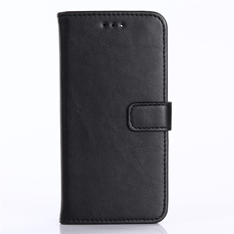 Crazy Horse Wallet Stand Leather Case for Huawei Nova 2 - Black-1