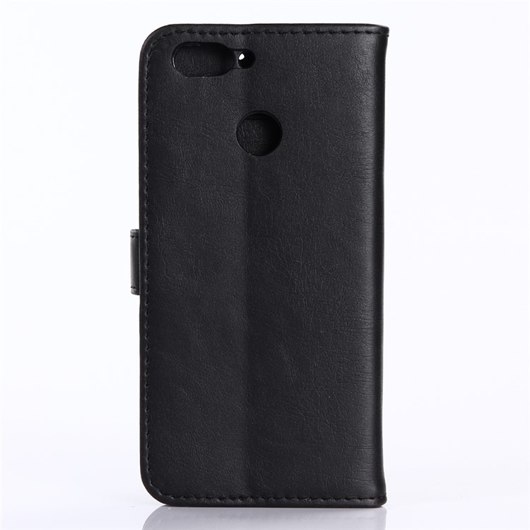 Crazy Horse Wallet Stand Leather Case for Huawei Nova 2 - Black-2