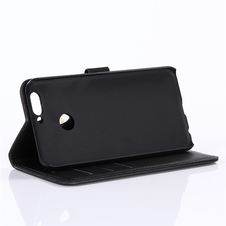 Crazy Horse Wallet Stand Leather Case for Huawei Nova 2 - Black-5