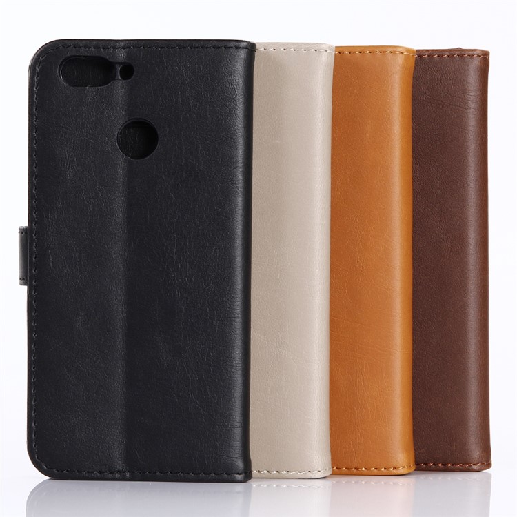 Crazy Horse Wallet Stand Leather Case for Huawei Nova 2 - Black-7
