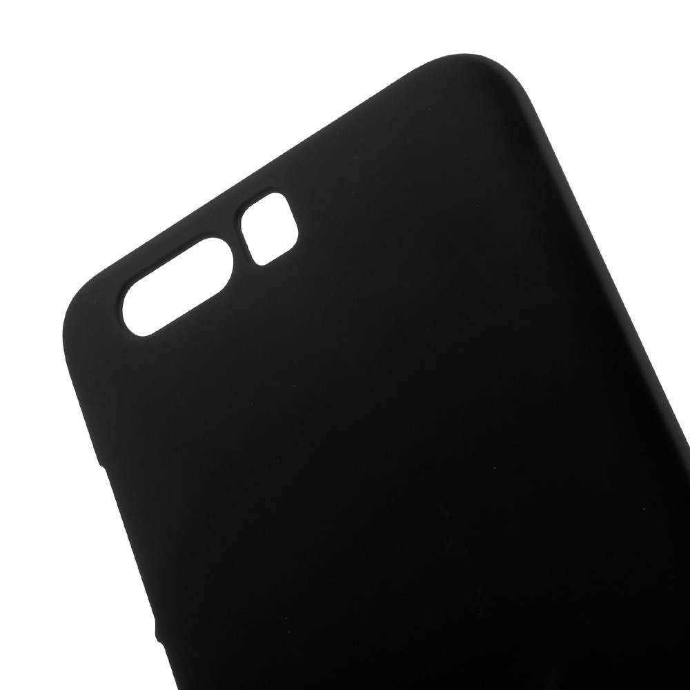 Para Huawei Honor 9 Contrilhão Para Celular de Plástico Duro Emborrachado - Preto