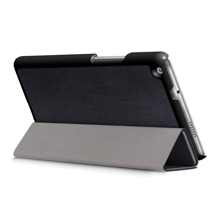 For Huawei Mediapad M3 Lite 8.0 inch Tri-fold Stand Leather Case - Black-5