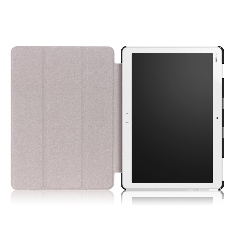 Pattern Printing Tri-fold Leather Flip Cover Shell with Stand for Huawei MediaPad M3 Lite 10 (10.1 Inch) - Beautiful Tree-8