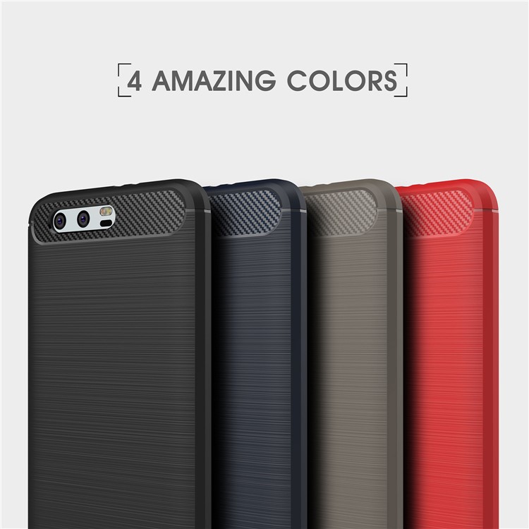 Carbon Fiber Texture Brushed TPU Mobile Phone Cover for Huawei Honor 9 - Black-11