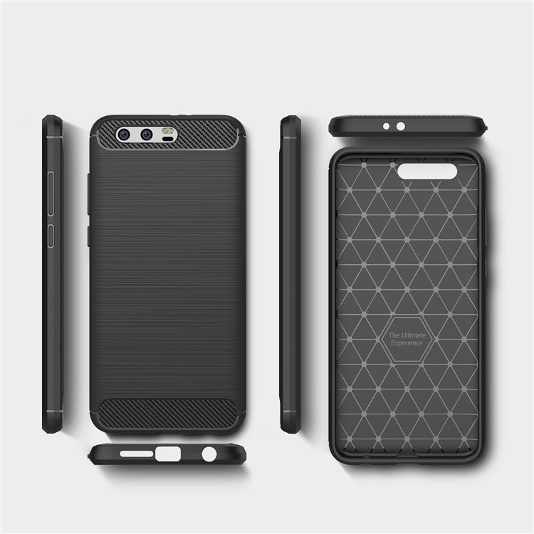 Carbon Fiber Texture Brushed TPU Mobile Phone Cover for Huawei Honor 9 - Black-9