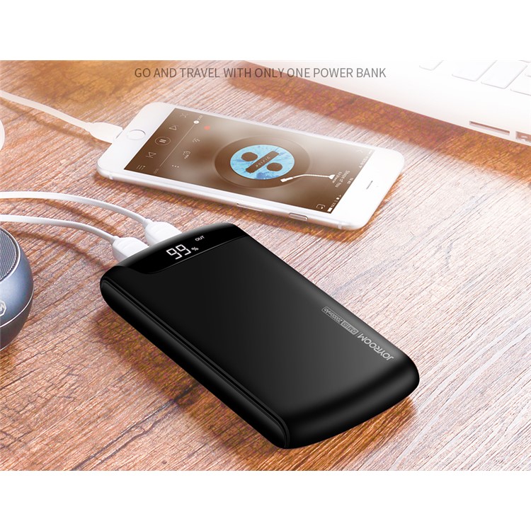 JOYROOM Wiseway Series D-M153 Dual USB 20000mAh Power Bank Battery Charger - Black-4