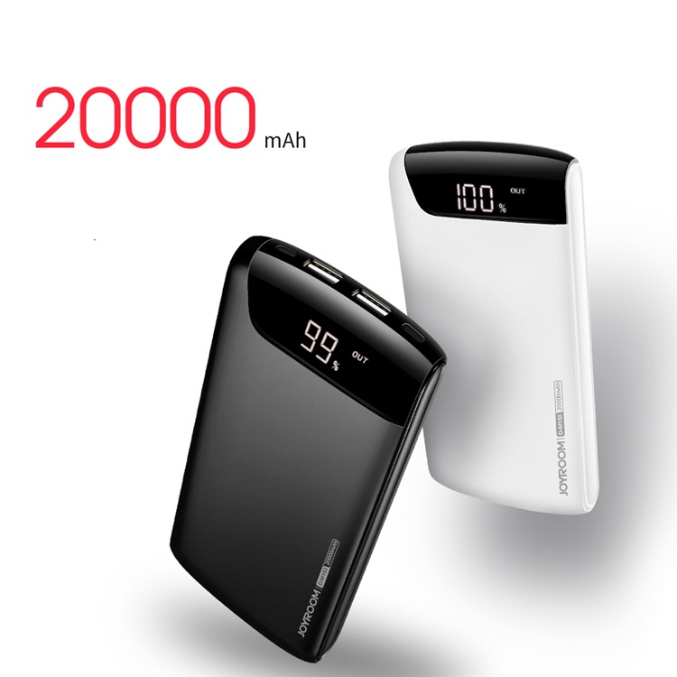JOYROOM Wiseway Series D-M153 Dual USB 20000mAh Power Bank Battery Charger - Black-9