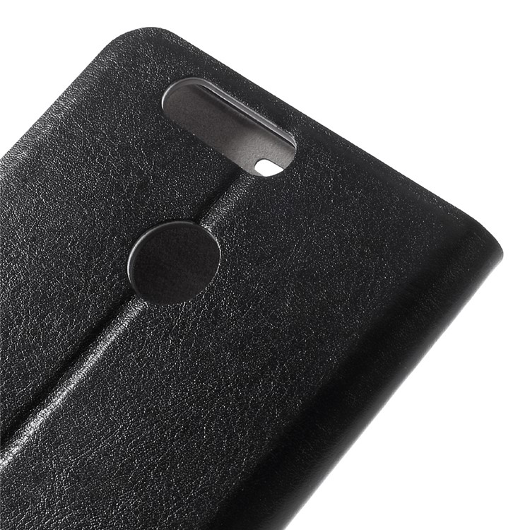 Crazy Horse Stand Leather Case with Card Slot for Huawei Nova 2 Plus - Black-7