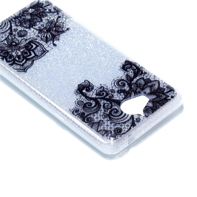Double-sided IMD Flash Powder TPU Cover for Huawei Y5 (2017) - Lace Pattern-5