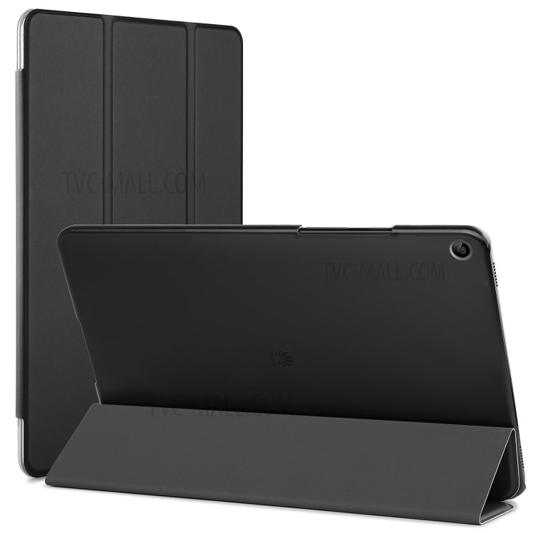 Tri-fold Stand Leather Case for Huawei MediaPad T3 10 - Black-11
