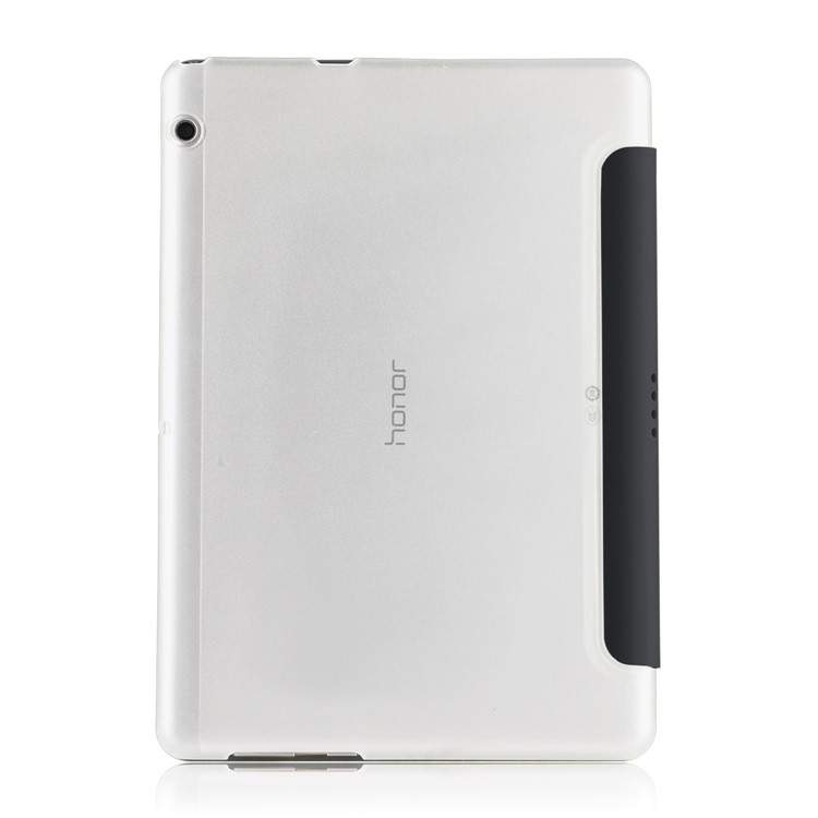Tri-fold Stand Leather Case for Huawei MediaPad T3 10 - Black-4