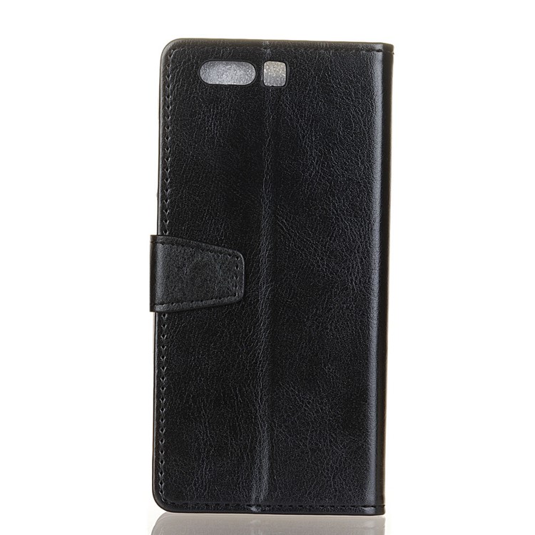 Crazy Horse Texture Wallet Leather Stand Flip Case for Huawei Honor 9 - Black-2