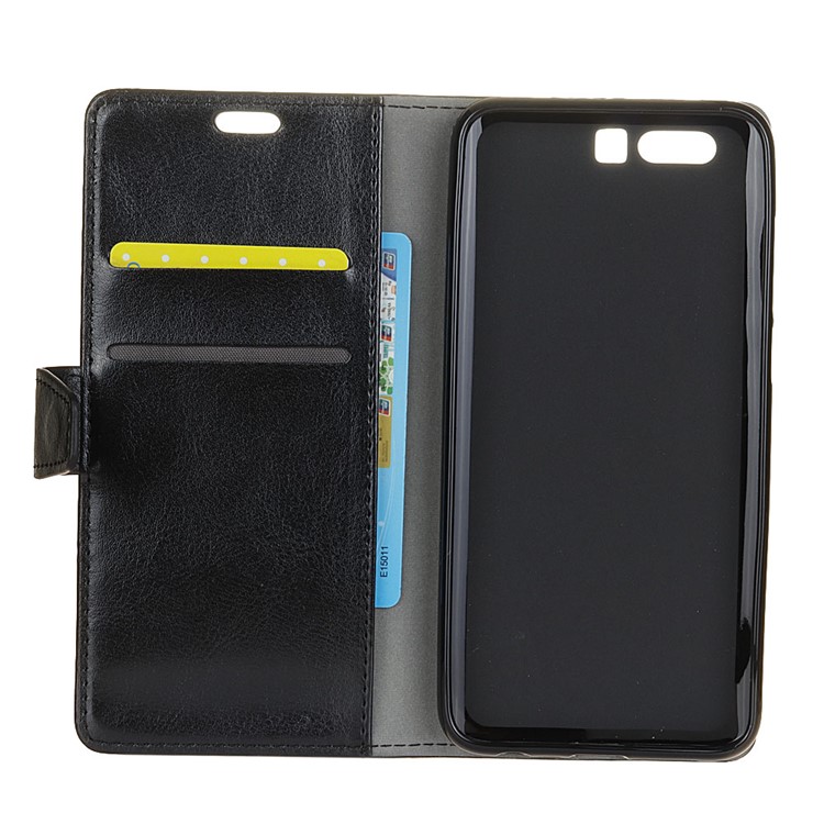 Crazy Horse Texture Wallet Leather Stand Flip Case for Huawei Honor 9 - Black-3