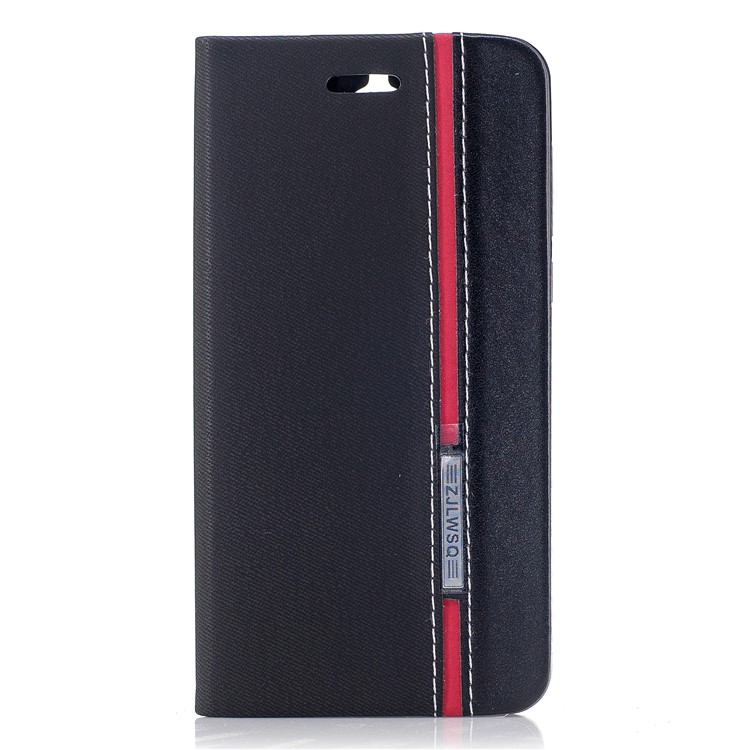 Bi-color Leather Stand Mobile Case Accessory for Huawei Y5 (2017) - Black-1