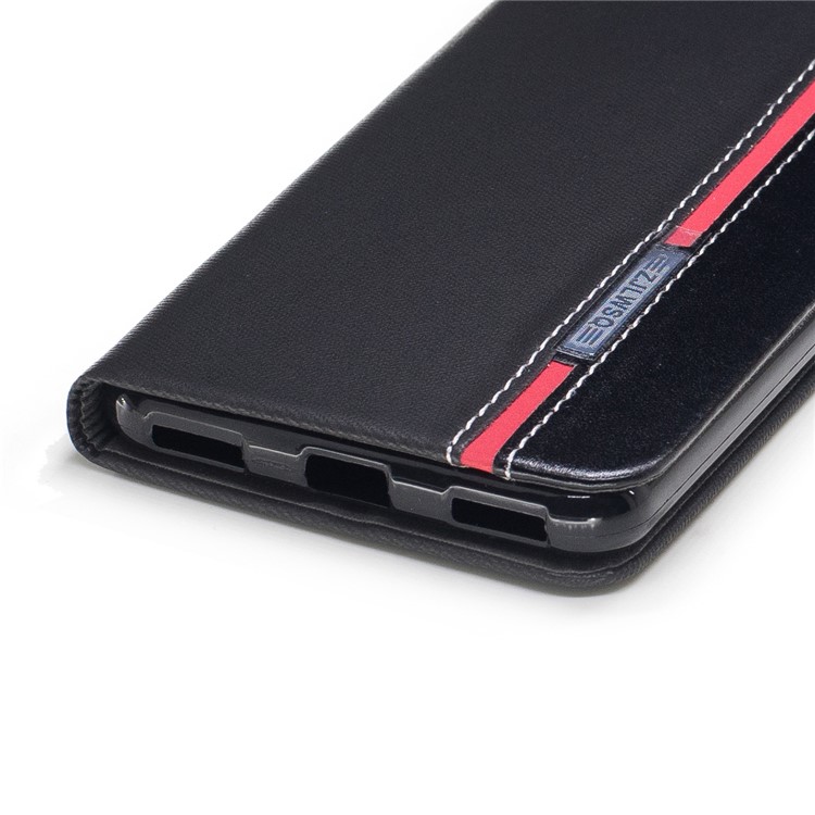 Bi-color Leather Stand Mobile Case Accessory for Huawei Y5 (2017) - Black-5
