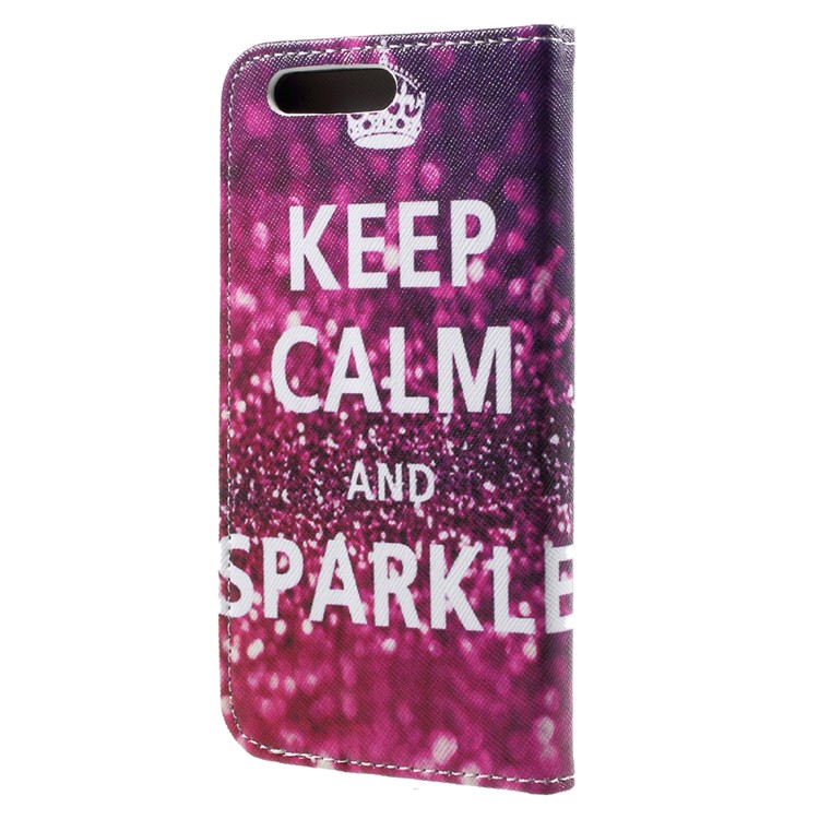 Custodia in pelle modello a base di supporto in cuoio in PU modello per Huawei Honor 9 - Corona-2
