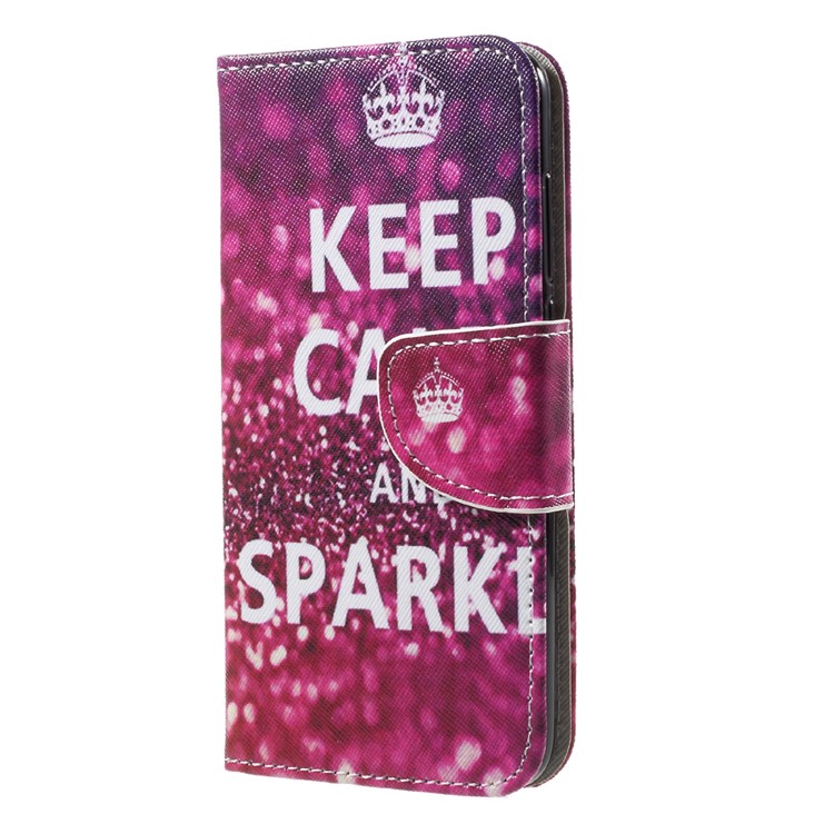 Custodia in pelle modello a base di supporto in cuoio in PU modello per Huawei Honor 9 - Corona-3