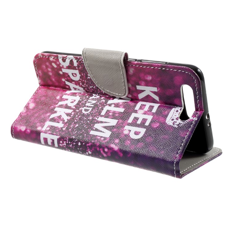 Custodia in pelle modello a base di supporto in cuoio in PU modello per Huawei Honor 9 - Corona-4