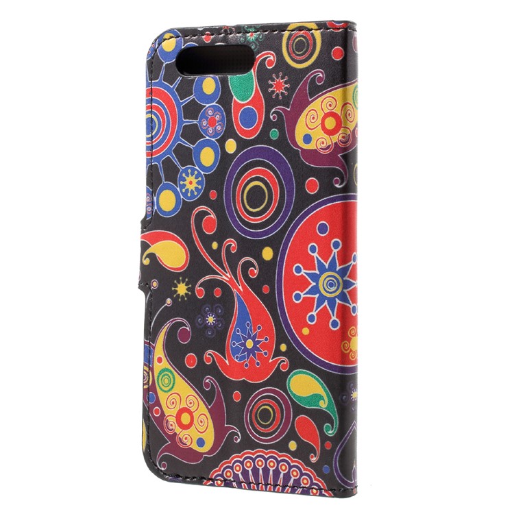Custodia protettiva in cuoio con custodia in pelle modello con supporto per Huawei Honor 9-annata campione-2