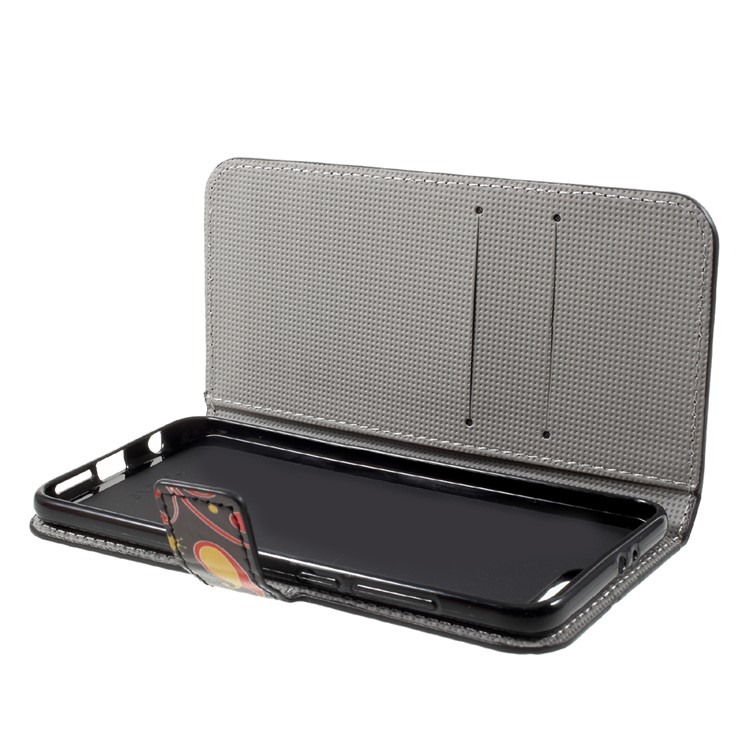 Custodia protettiva in cuoio con custodia in pelle modello con supporto per Huawei Honor 9-annata campione-5