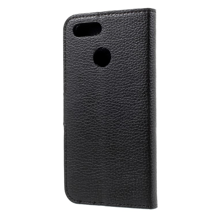 Litchi Texture Wallet Stand Leather Case for Huawei Nova 2 - Black-3